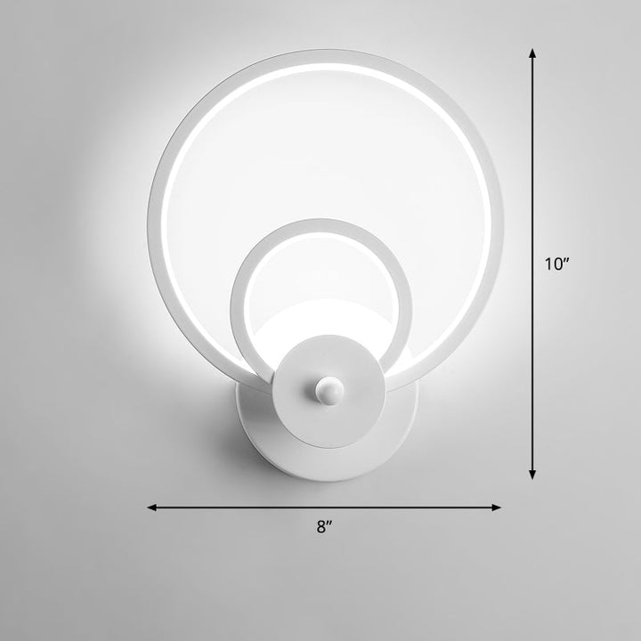 Lisslune | Acrylic Loop-shaped Wall Light Simplicity LED Wall Sconce for Bedroom