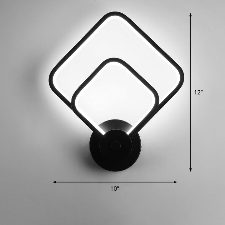 Lisslune | Acrylic Loop-shaped Wall Light Simplicity LED Wall Sconce for Bedroom