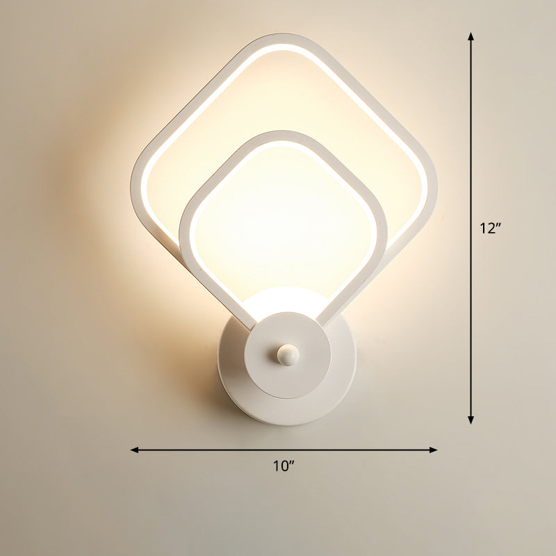 Lisslune | Acrylic Loop-shaped Wall Light Simplicity LED Wall Sconce for Bedroom
