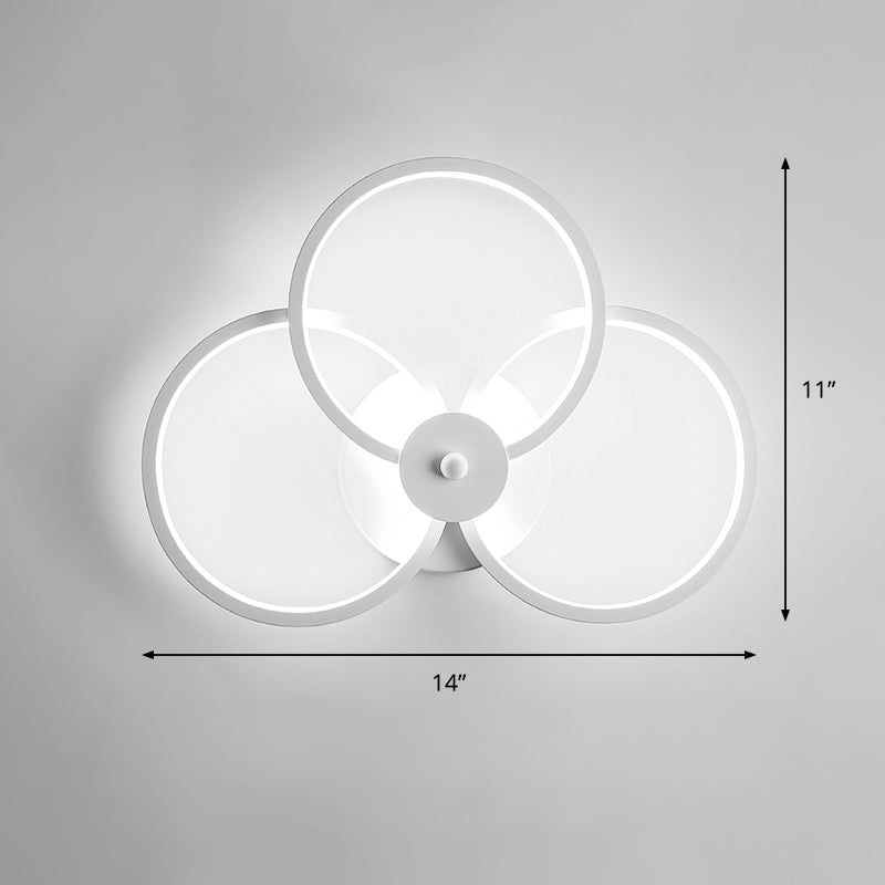 Lisslune | Acrylic Loop-shaped Wall Light Simplicity LED Wall Sconce for Bedroom
