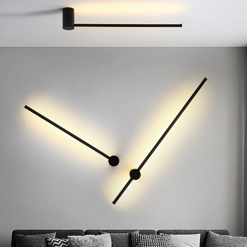 Skørter | Rotatable Wall Lamp Stick Minimalistic Metal Nightstand LED Wall Light