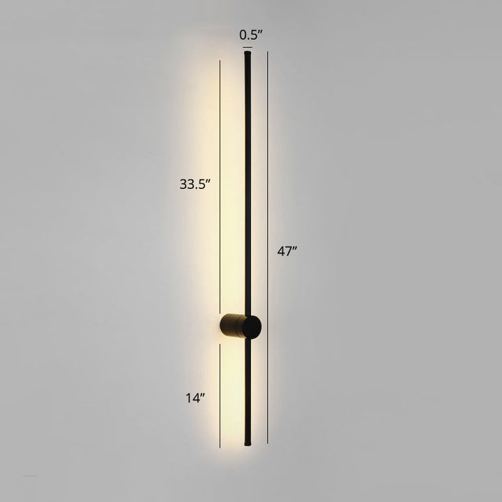 Skørter | Rotatable Wall Lamp Stick Minimalistic Metal Nightstand LED Wall Light