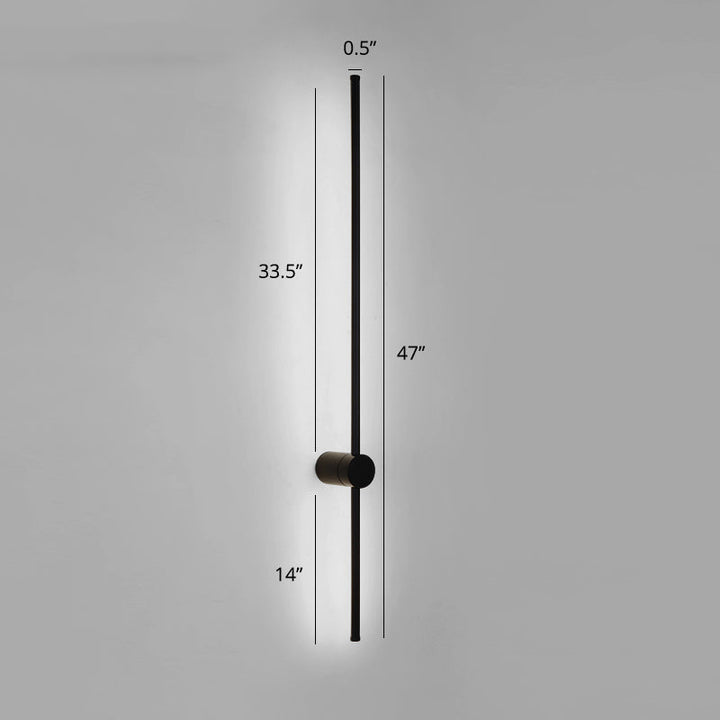Skørter | Rotatable Wall Lamp Stick Minimalistic Metal Nightstand LED Wall Light