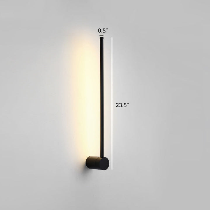 Skørter | Rotatable Wall Lamp Stick Minimalistic Metal Nightstand LED Wall Light