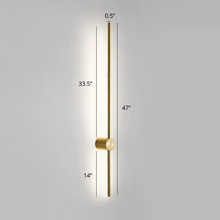 Skørter | Rotatable Wall Lamp Stick Minimalistic Metal Nightstand LED Wall Light