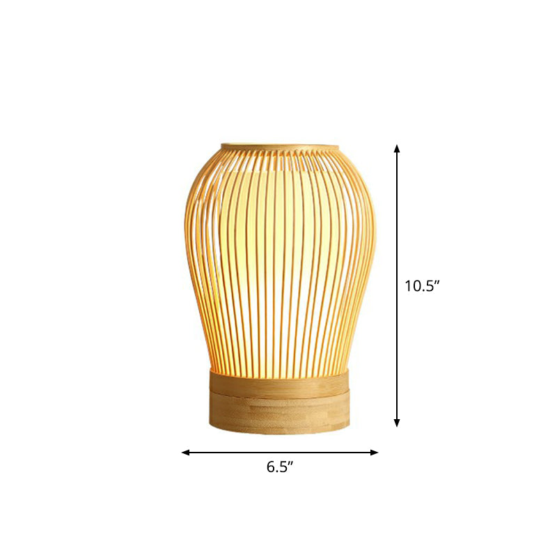 Lisslune | Vespera - Nordic Bamboo Table Lamp with Soft Glow Fabric Core