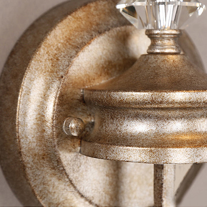 Skørter | Candleholder/Cone Restaurant Wall Lamp Antique Metal Single Light Rust Wall Mounted Lamp with Shade/Shade-less