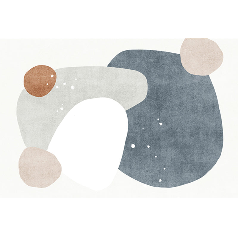 Lisslune | New geometric print carpet multicolored cotton blend carpet easy care pet-friendly indoor carpet for rooms