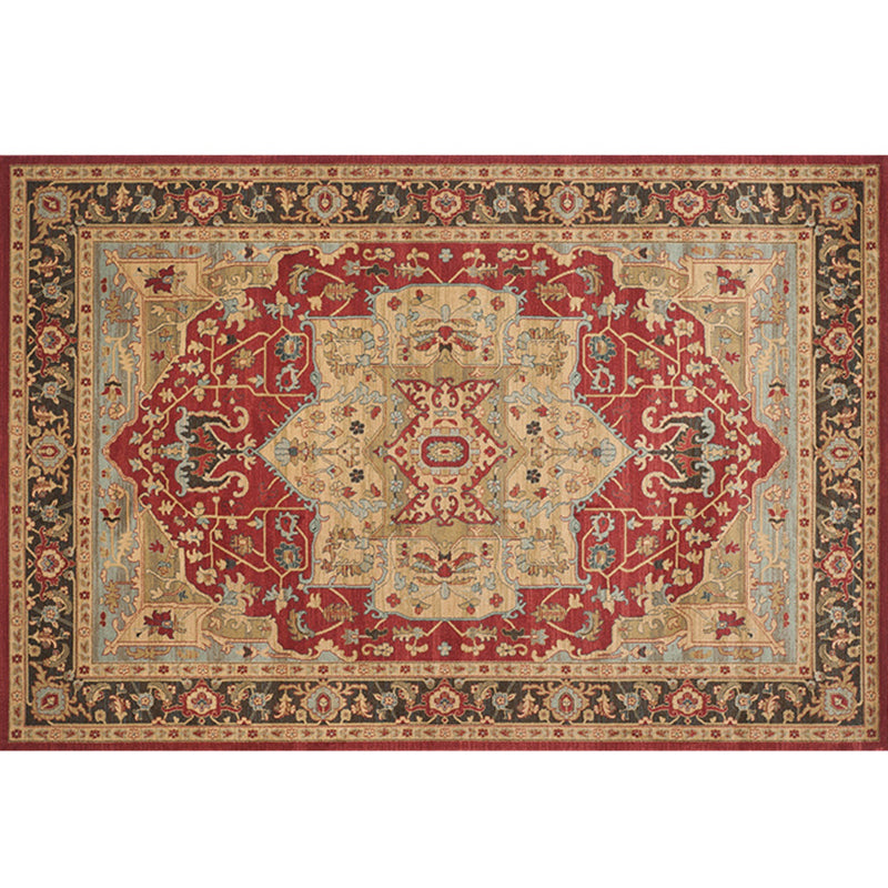 Lisslune | Natural Living Room Carpet Multicolor Geo Pattern Indoor Carpet Polypropylene Non-Slip Machine Washable Area Rug