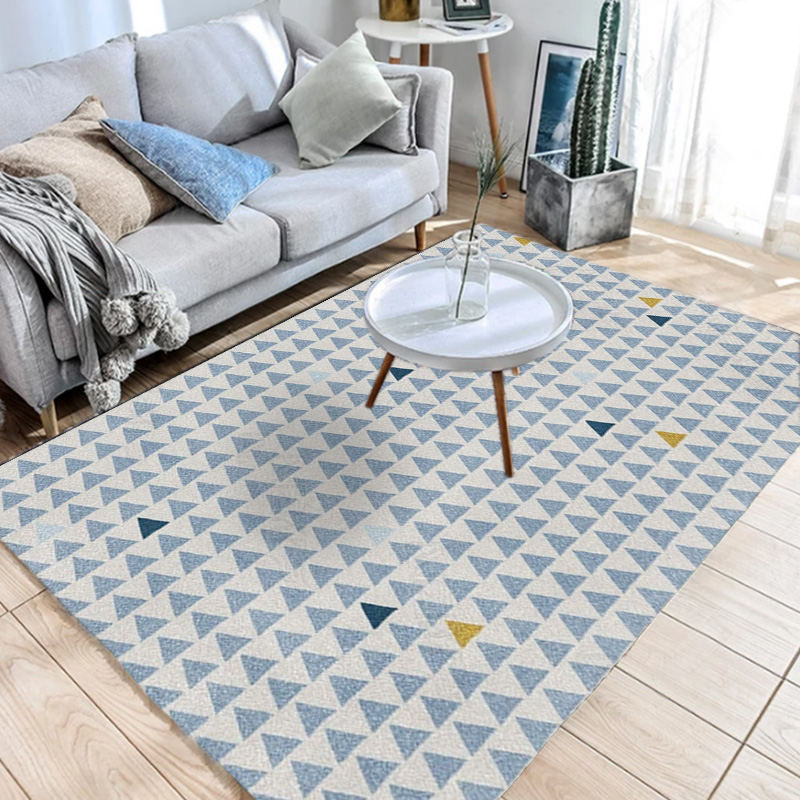 Lisslune | Southwest Geo Pattern Rug Multicolored Polyester Area Rug Easy Care Pet Friendly Washable Area Rug for Rooms