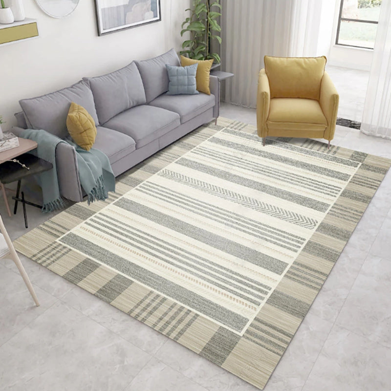 Lisslune | Southwest Geo Pattern Rug Multicolored Polyester Area Rug Easy Care Pet Friendly Washable Area Rug for Rooms