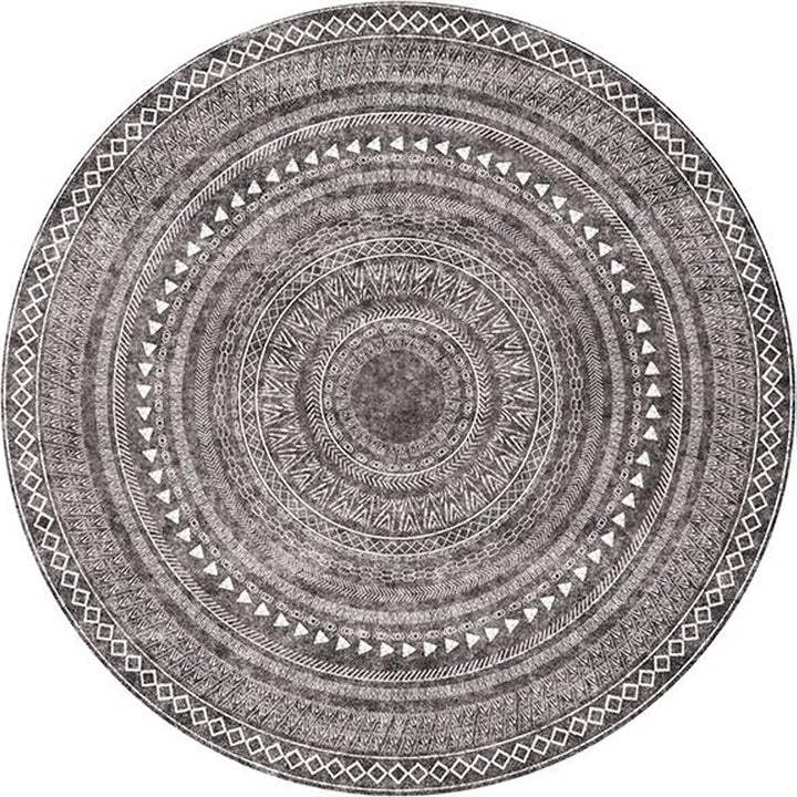 Lisslune | Southwest Bedroom Rug Multicolored Geometric Pattern Indoor Rug Polyester Non-Slip Back Pet-Friendly Area Rug
