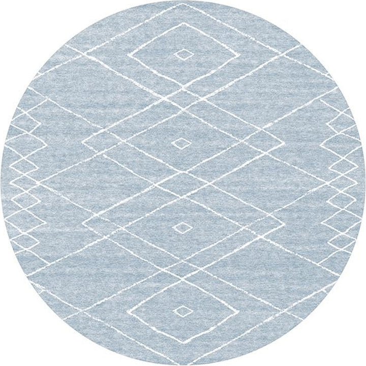 Lisslune | Southwest Bedroom Rug Multicolored Geometric Pattern Indoor Rug Polyester Non-Slip Back Pet-Friendly Area Rug