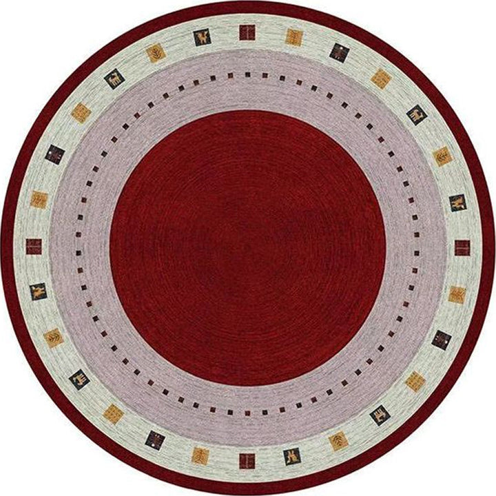 Lisslune | Southwest Bedroom Rug Multicolored Geometric Pattern Indoor Rug Polyester Non-Slip Back Pet-Friendly Area Rug