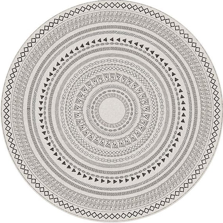 Lisslune | Southwest Bedroom Rug Multicolored Geometric Pattern Indoor Rug Polyester Non-Slip Back Pet-Friendly Area Rug