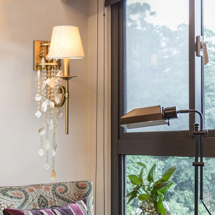 Skørter | Torch Bedroom Wall Light Classic Metal 1 Light Brown/Gold Wall Lamp with/without Shade