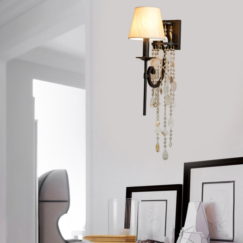 Skørter | Torch Bedroom Wall Light Classic Metal 1 Light Brown/Gold Wall Lamp with/without Shade