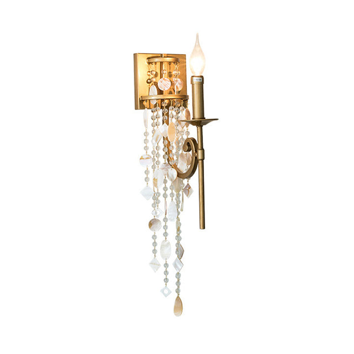 Skørter | Torch Bedroom Wall Light Classic Metal 1 Light Brown/Gold Wall Lamp with/without Shade