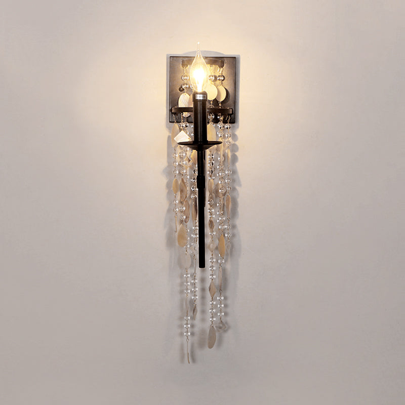 Skørter | Torch Bedroom Wall Light Classic Metal 1 Light Brown/Gold Wall Lamp with/without Shade