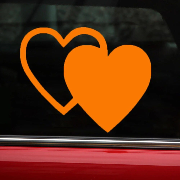 Lisslune | Reflective Love Heart Safety Labels