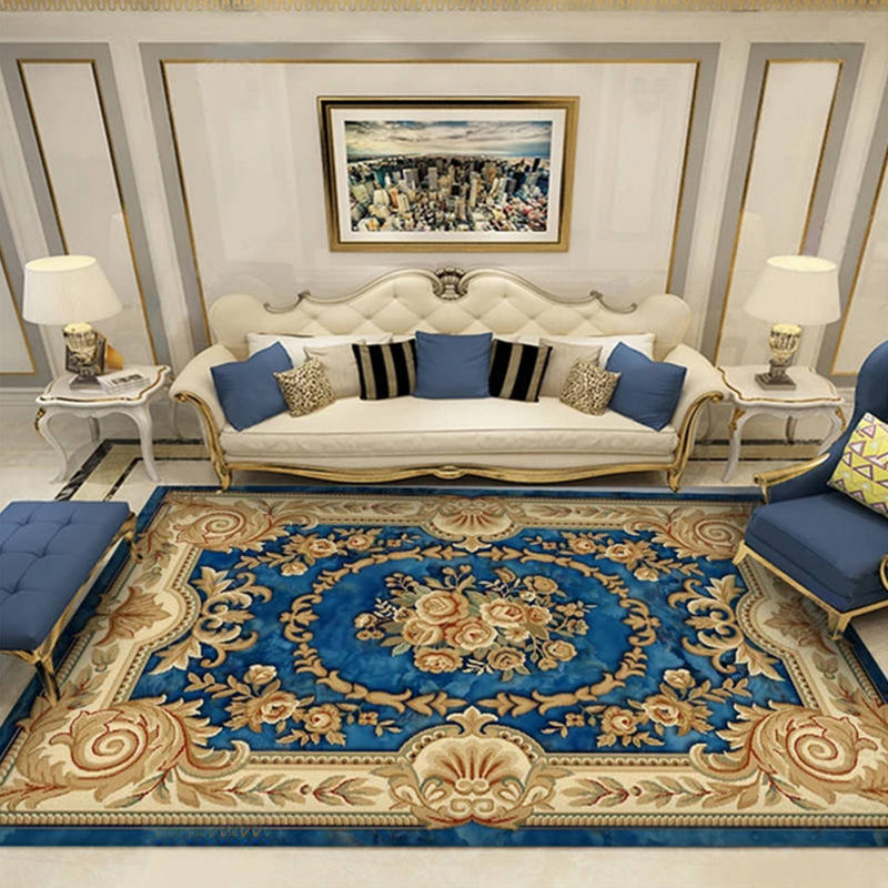 Lisslune | Olden Parlor Rug Multicolored Floral Pattern Rug Synthetic Maintenance Friendly Stain Resistant Washable Rug