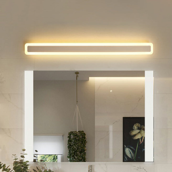 Lisslune | Bar-shaped Vanity Light Minimalist Acrylic Bathroom LED Wall Lighting in White
