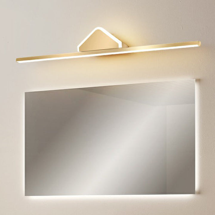 Lisslune | Acrylic Linear LED Vanity Wall Light Minimalism Gold Finish Wall Lighting for Bathroom