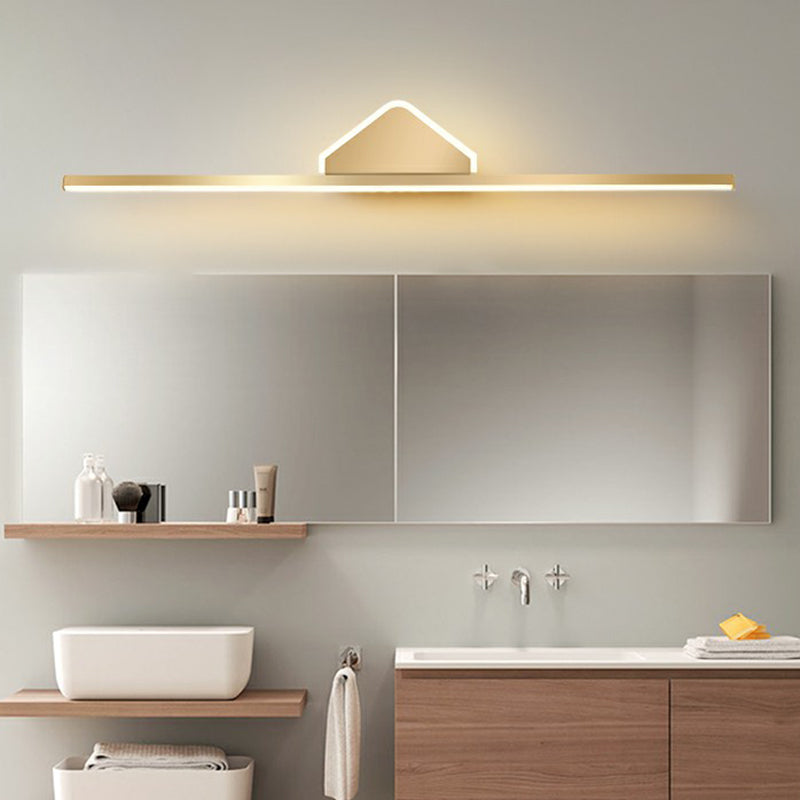 Lisslune | Acrylic Linear LED Vanity Wall Light Minimalism Gold Finish Wall Lighting for Bathroom