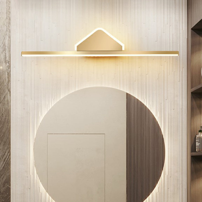Lisslune | Acrylic Linear LED Vanity Wall Light Minimalism Gold Finish Wall Lighting for Bathroom