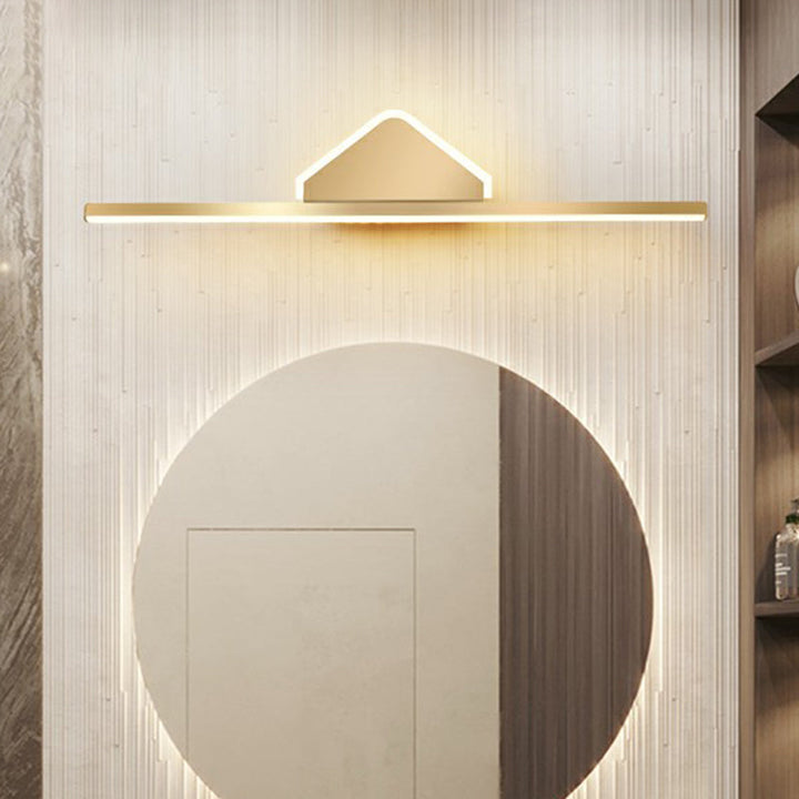 Lisslune | Acrylic Linear LED Vanity Wall Light Minimalism Gold Finish Wall Lighting for Bathroom