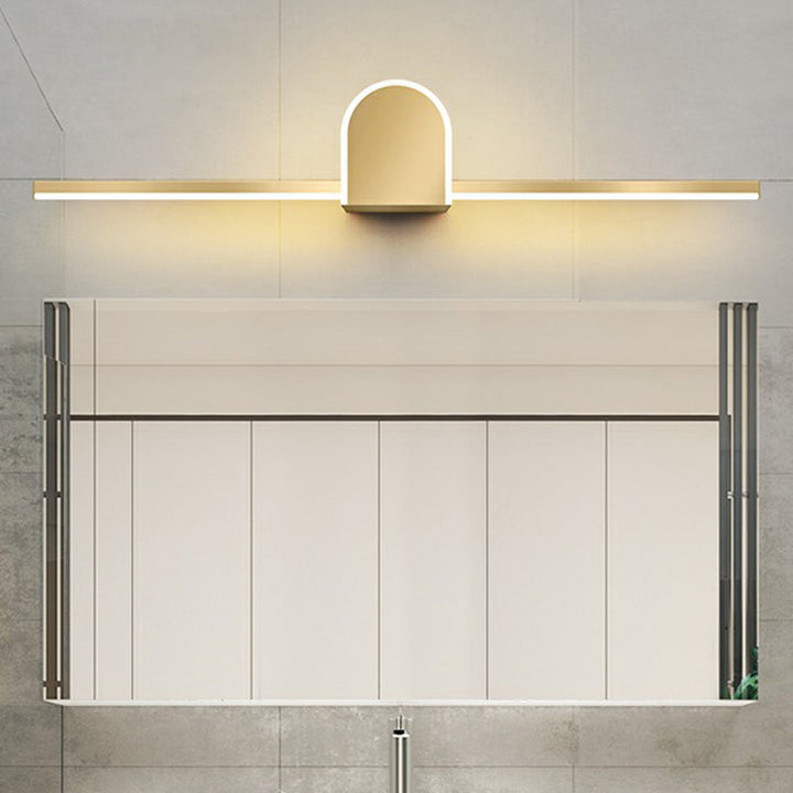 Lisslune | Acrylic Linear LED Vanity Wall Light Minimalism Gold Finish Wall Lighting for Bathroom
