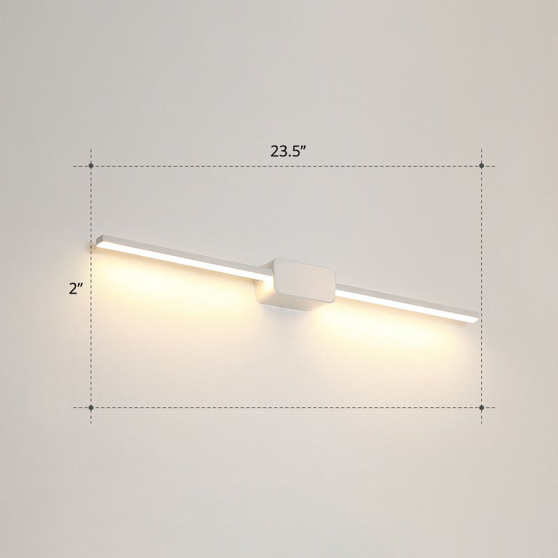 Lisslune | Pol-shaped bathroom vanity wall lamp acrylic minimalist LED wall-mounted light
