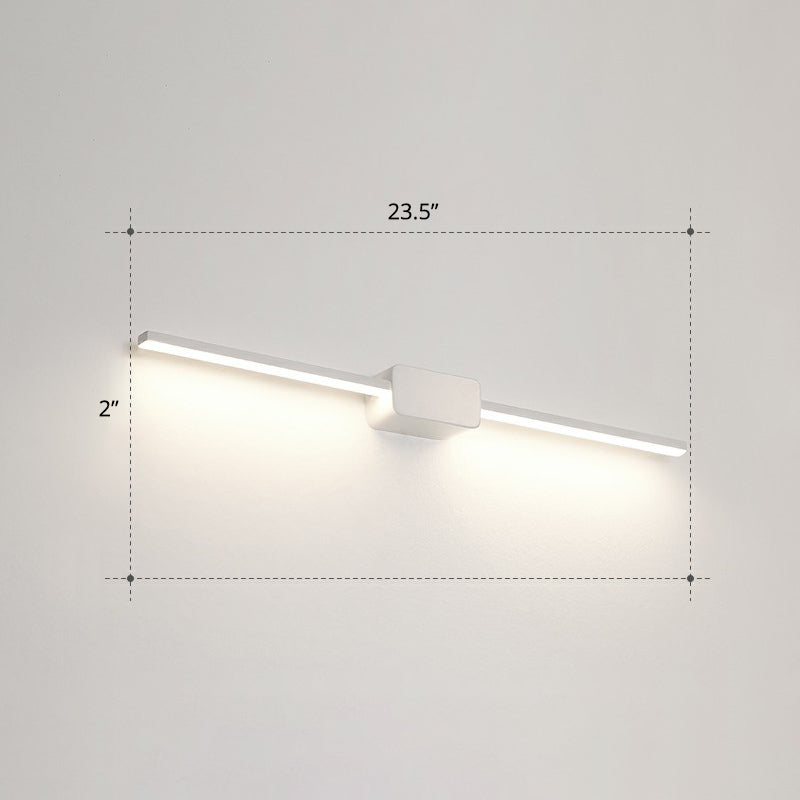 Lisslune | Pol-shaped bathroom vanity wall lamp acrylic minimalist LED wall-mounted light