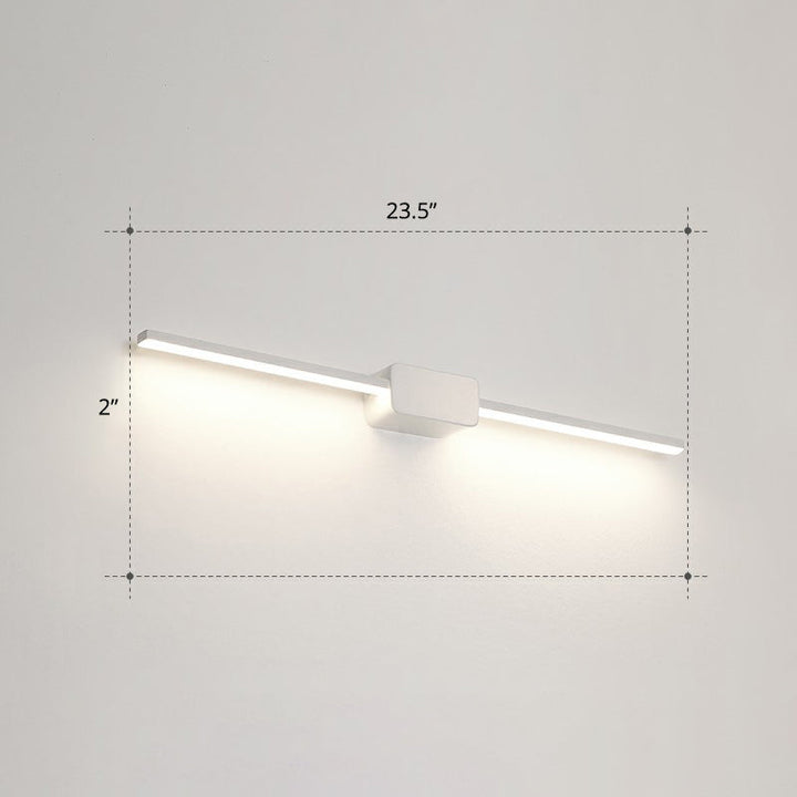 Lisslune | Pol-shaped bathroom vanity wall lamp acrylic minimalist LED wall-mounted light