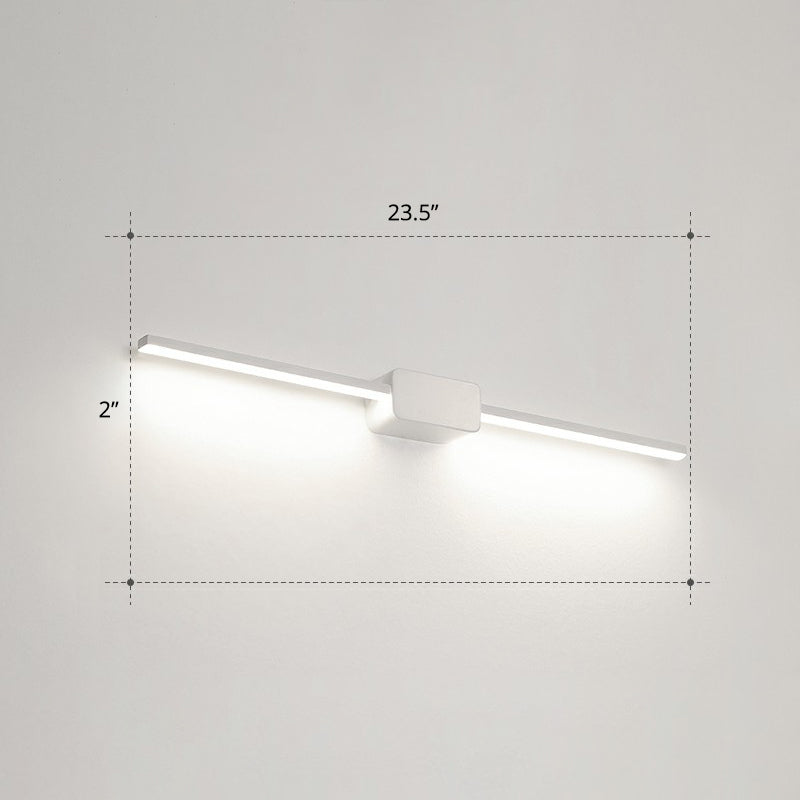 Lisslune | Pol-shaped bathroom vanity wall lamp acrylic minimalist LED wall-mounted light