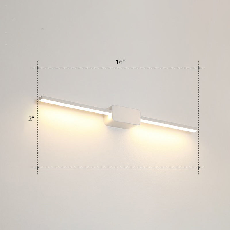 Lisslune | Pol-shaped bathroom vanity wall lamp acrylic minimalist LED wall-mounted light