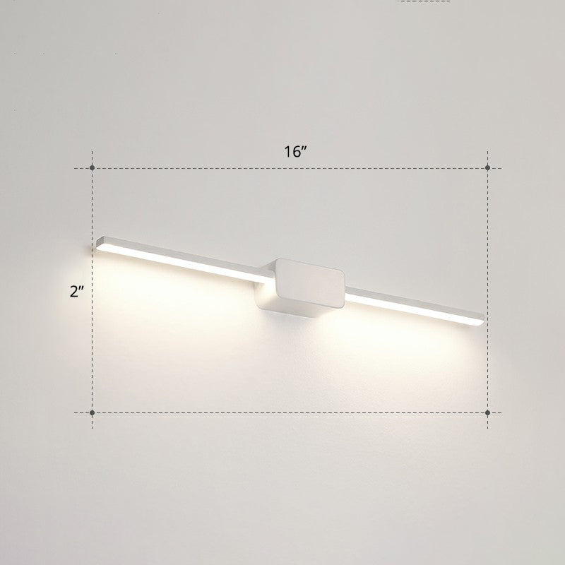 Lisslune | Pol-shaped bathroom vanity wall lamp acrylic minimalist LED wall-mounted light