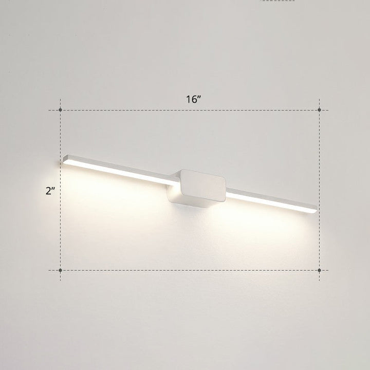 Lisslune | Pol-shaped bathroom vanity wall lamp acrylic minimalist LED wall-mounted light
