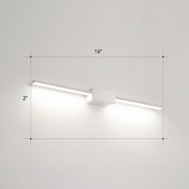 Lisslune | Pol-shaped bathroom vanity wall lamp acrylic minimalist LED wall-mounted light