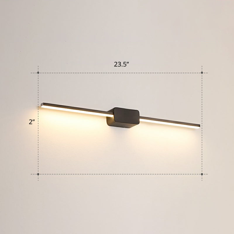 Lisslune | Pol-shaped bathroom vanity wall lamp acrylic minimalist LED wall-mounted light