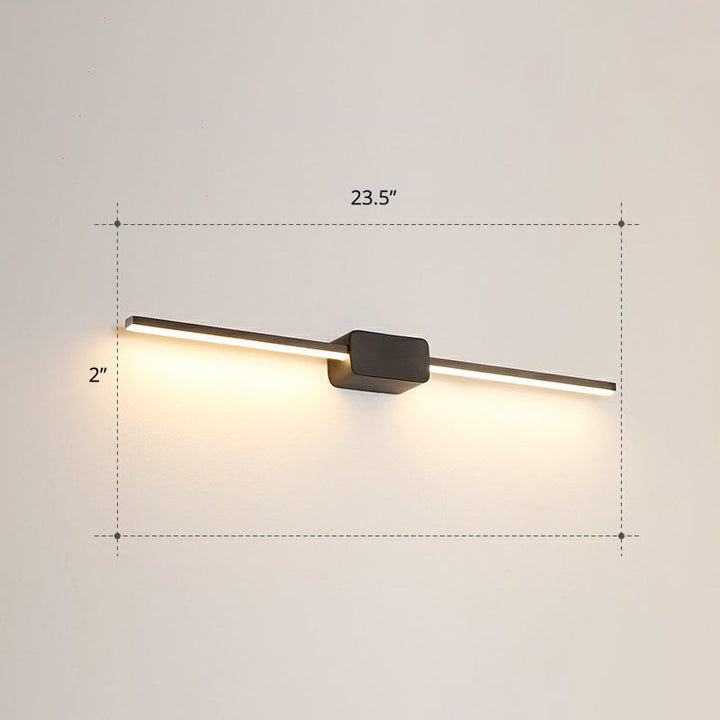 Lisslune | Pol-shaped bathroom vanity wall lamp acrylic minimalist LED wall-mounted light