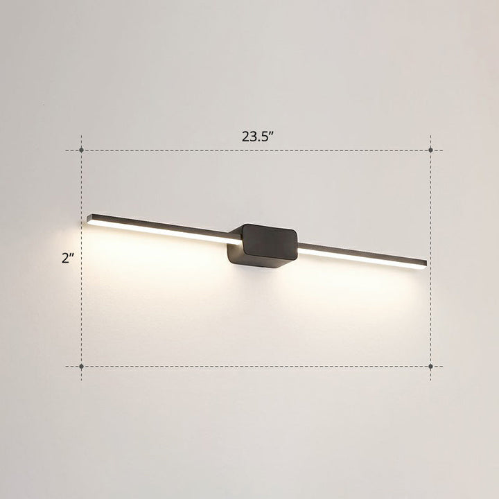 Lisslune | Pol-shaped bathroom vanity wall lamp acrylic minimalist LED wall-mounted light