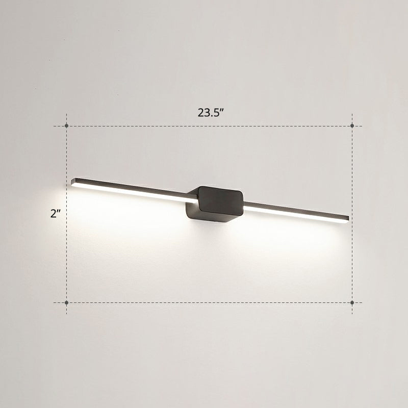 Lisslune | Pol-shaped bathroom vanity wall lamp acrylic minimalist LED wall-mounted light