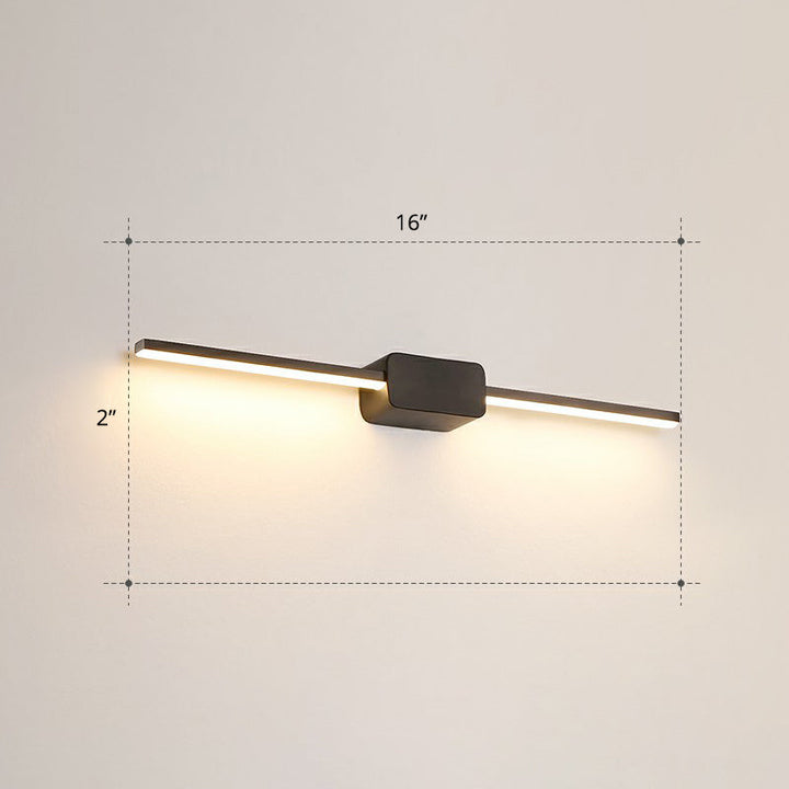 Lisslune | Pol-shaped bathroom vanity wall lamp acrylic minimalist LED wall-mounted light