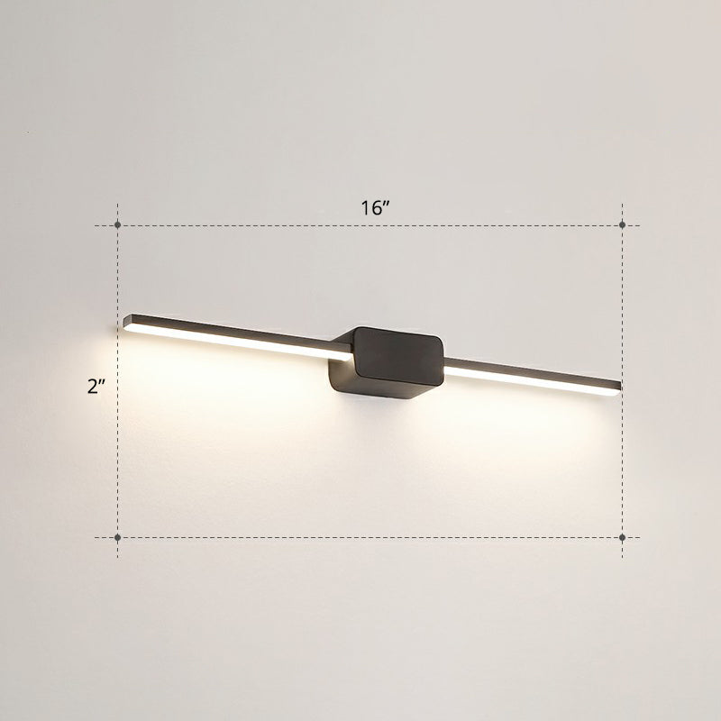 Lisslune | Pol-shaped bathroom vanity wall lamp acrylic minimalist LED wall-mounted light