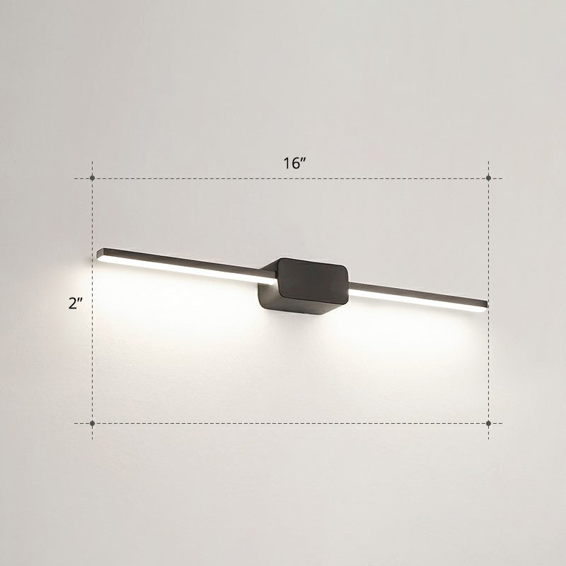 Lisslune | Pol-shaped bathroom vanity wall lamp acrylic minimalist LED wall-mounted light