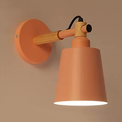 Skørter | A light bucket wall lamp rotatable Nordic style metal wall light for living room