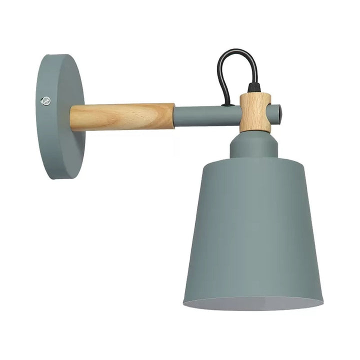 Skørter | A light bucket wall lamp rotatable Nordic style metal wall light for living room
