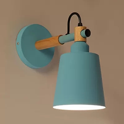 Skørter | A light bucket wall lamp rotatable Nordic style metal wall light for living room