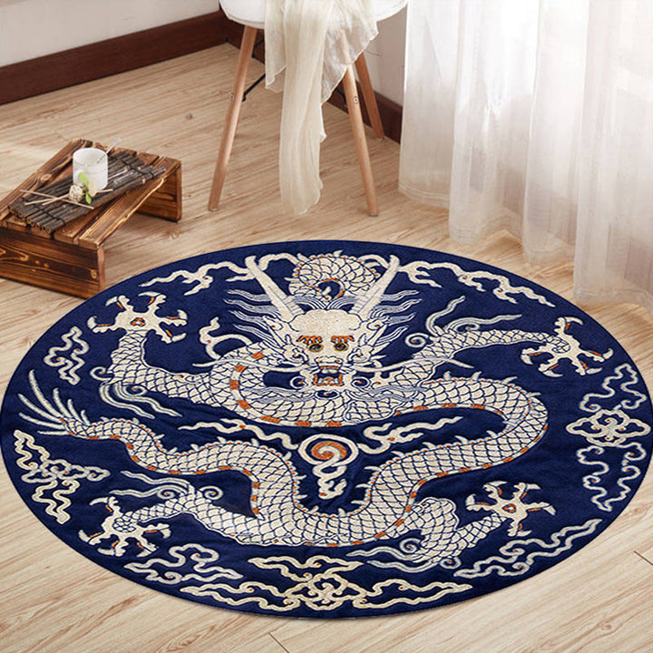 Lisslune | Oriental Living Room Rug Multicolored Floral Printed Indoor Mat Polypropylene Non-Slip Washable Easy Care Mat